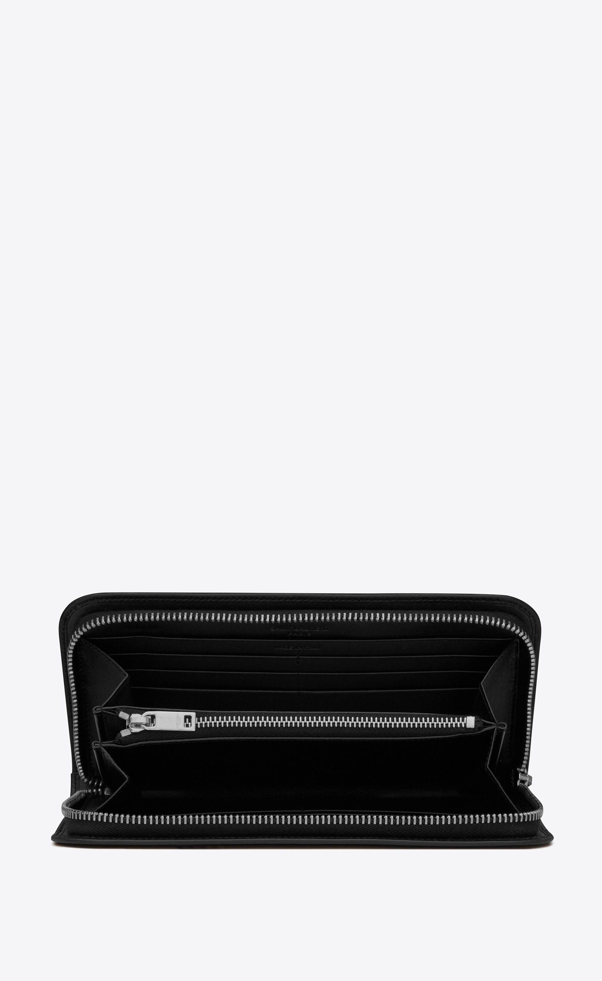 zip-around wallet in smooth leather - 4