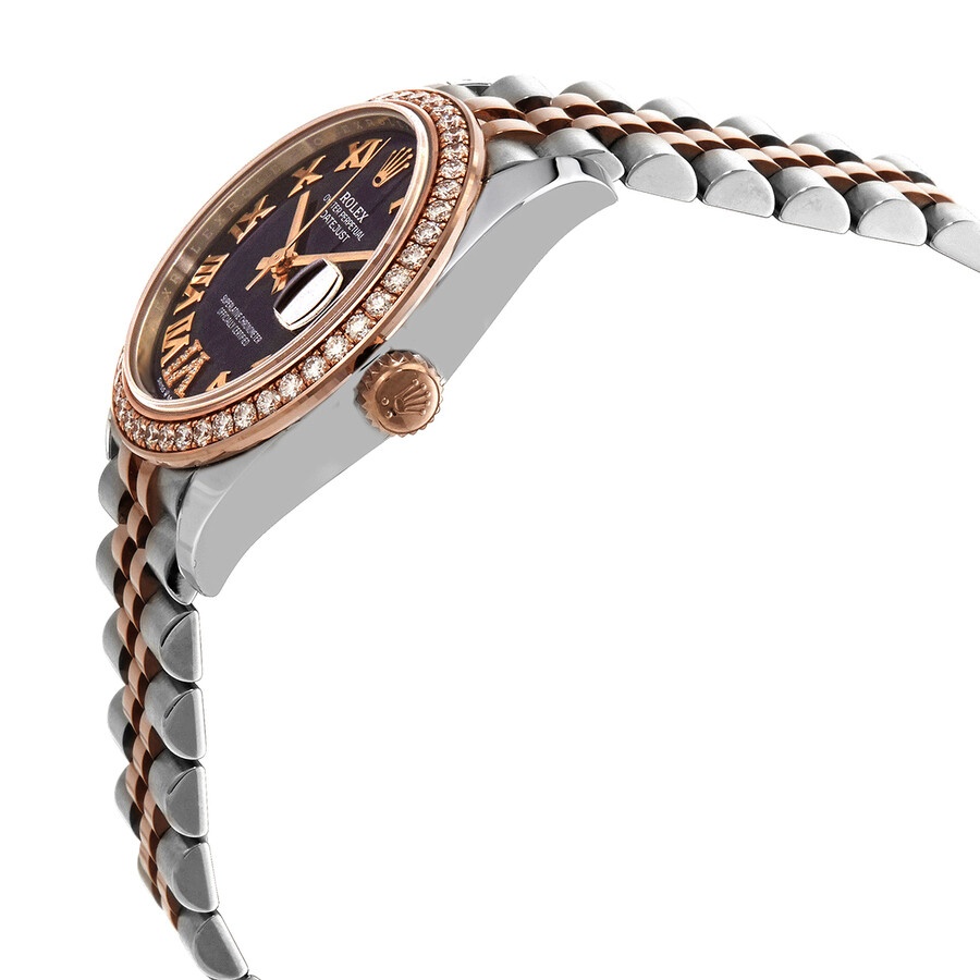 Rolex Datejust 31 Aubergine Dial Automatic Ladies Steel and 18kt Everose Gold Jubilee Watch 278381AU - 2