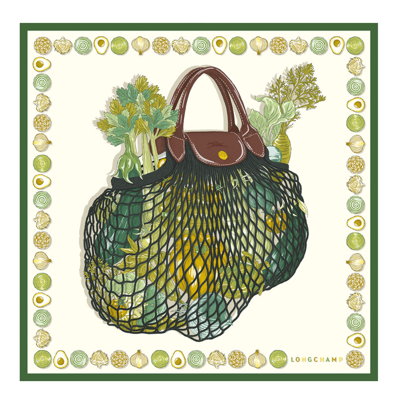 The Gourmet Mesh bag Silk scarf 70 Laurel - OTHER 1