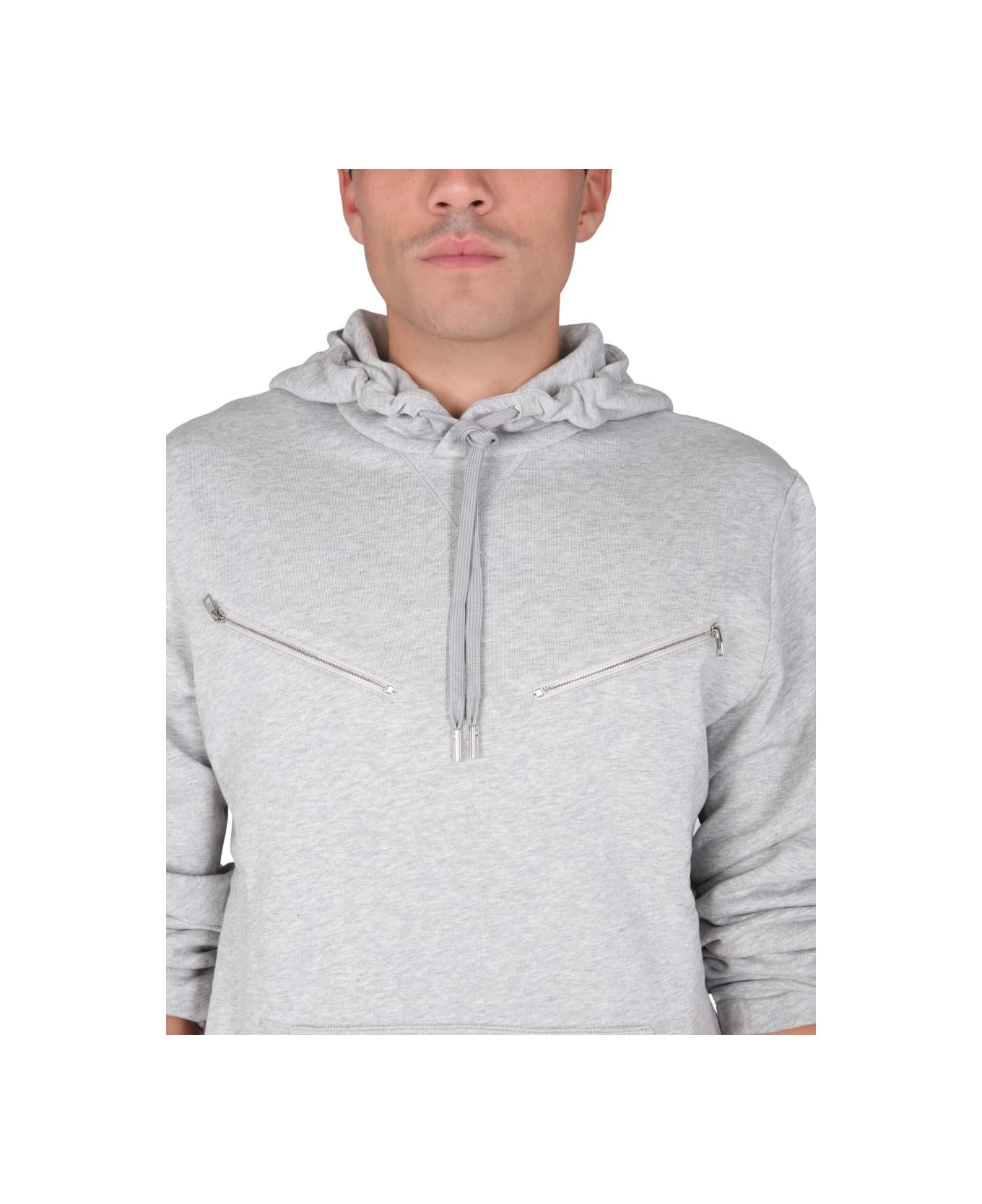Sweatshirt With Embroidered Skull - 4