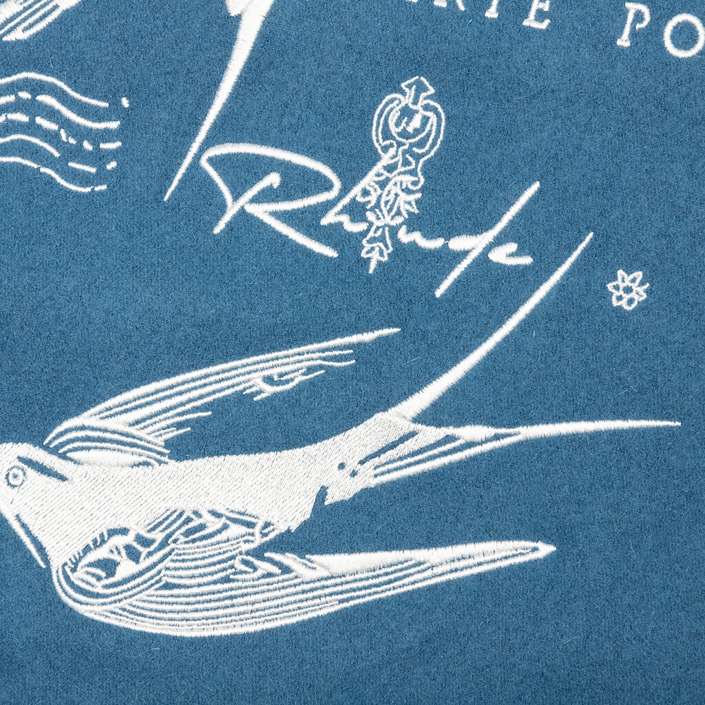 SPARROW VARSITY JACKET - SLATE/CREAM - 6