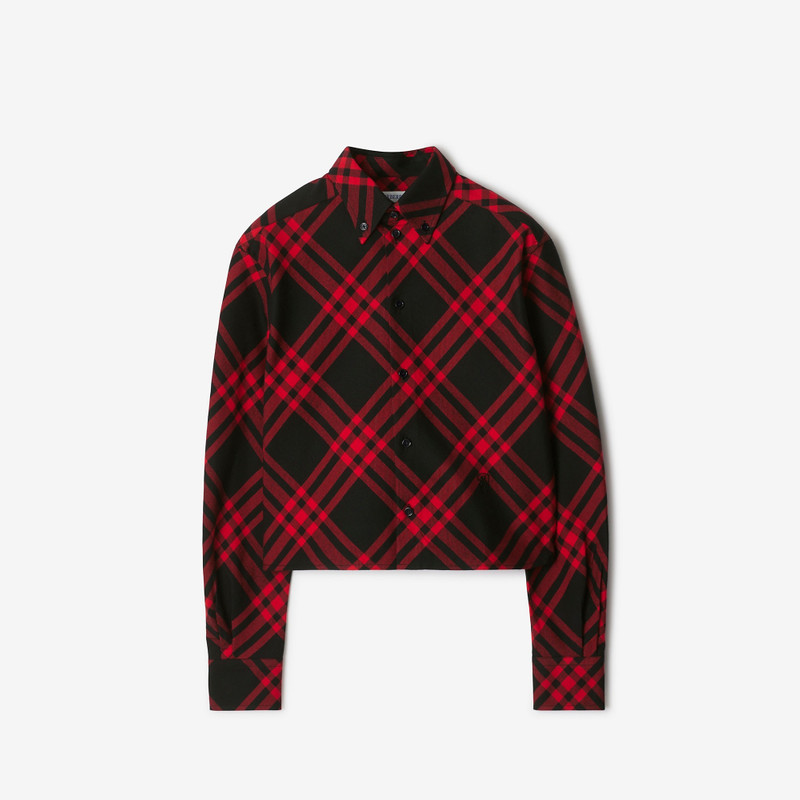 Cropped Cotton Shirt 1