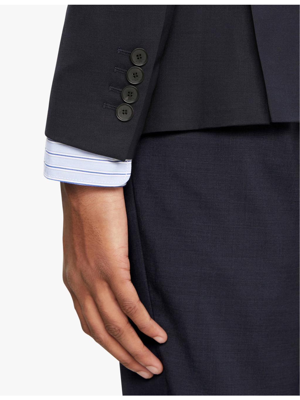 Slim-fit wool-blend blazer - 5