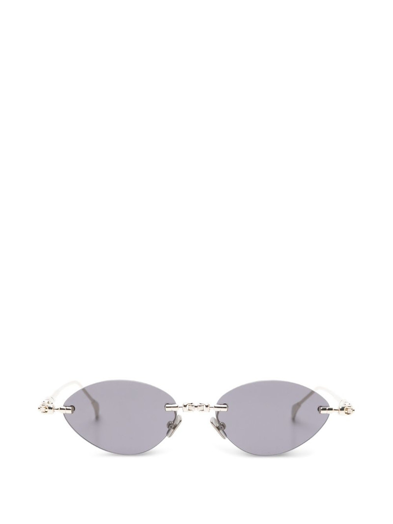 oval-frame sunglasses 1