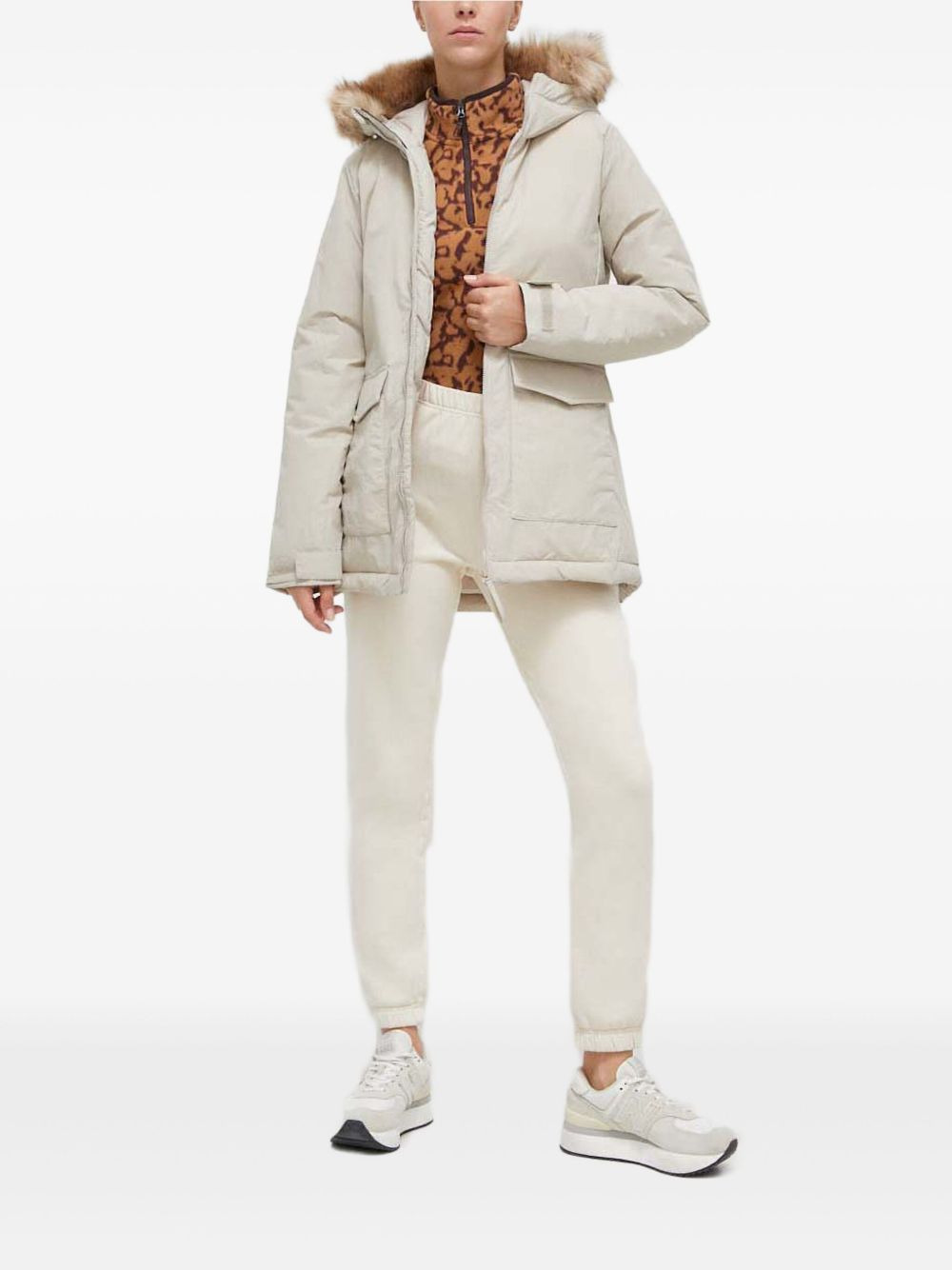 faux-fur hooded jacket - 2