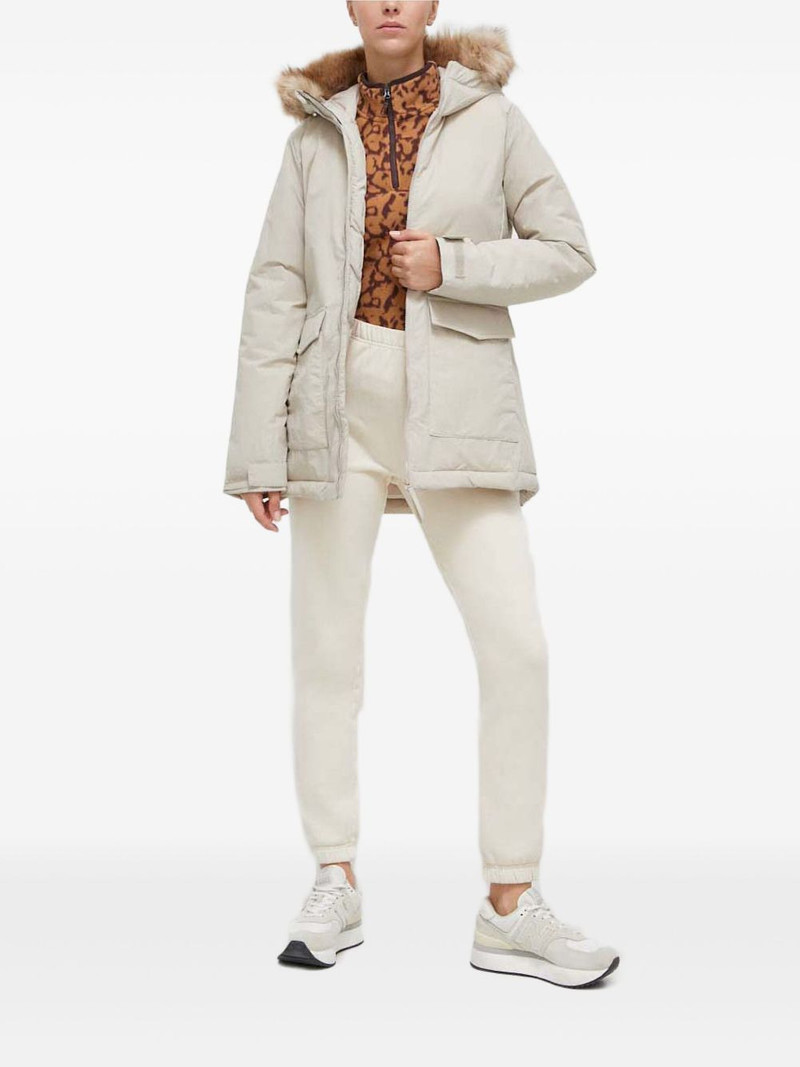 adidas faux-fur hooded jacket outlook