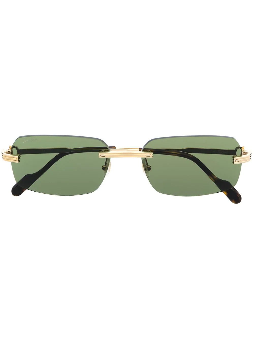 square-frame sunglasses - 1