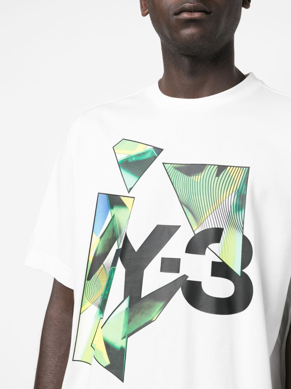 logo-print graphic T-shirt - 7