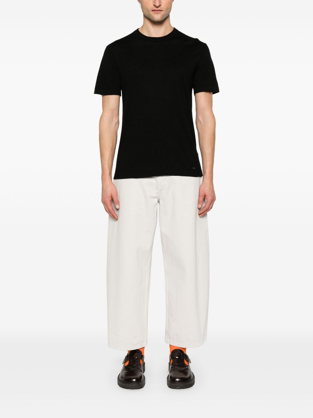 ribbed T-shirt - 2