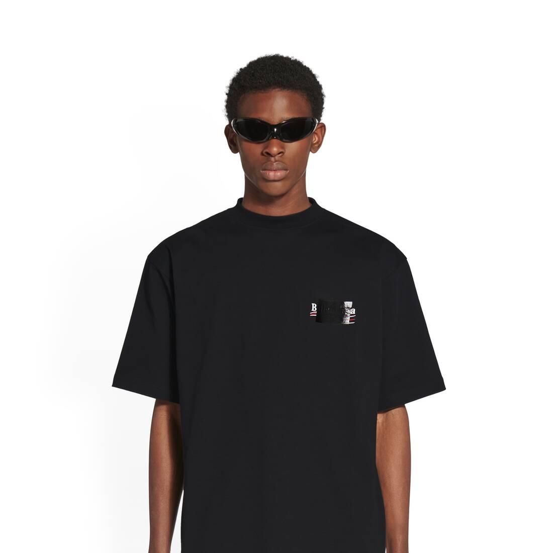 ●送料込●BALENCIAGA●GAFFER ラージフィット Tシャツ Balenciaga Gaffer Logo Large Fit T-Shirt Beige Men's - US
