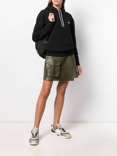 Maison Kitsuné fox patch hoodie outlook