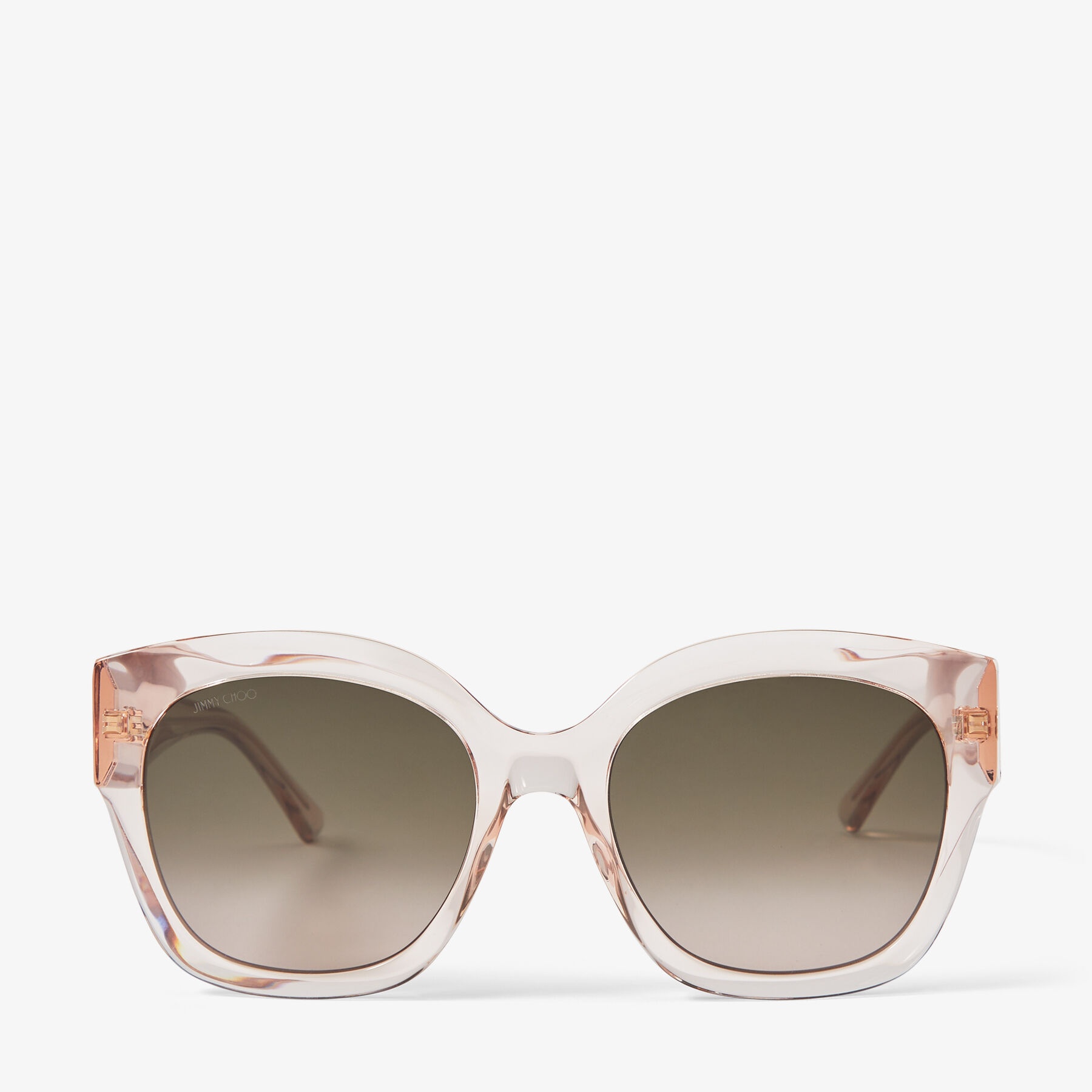 Leela
Nude Square Frame Sunglasses with Glitter - 1