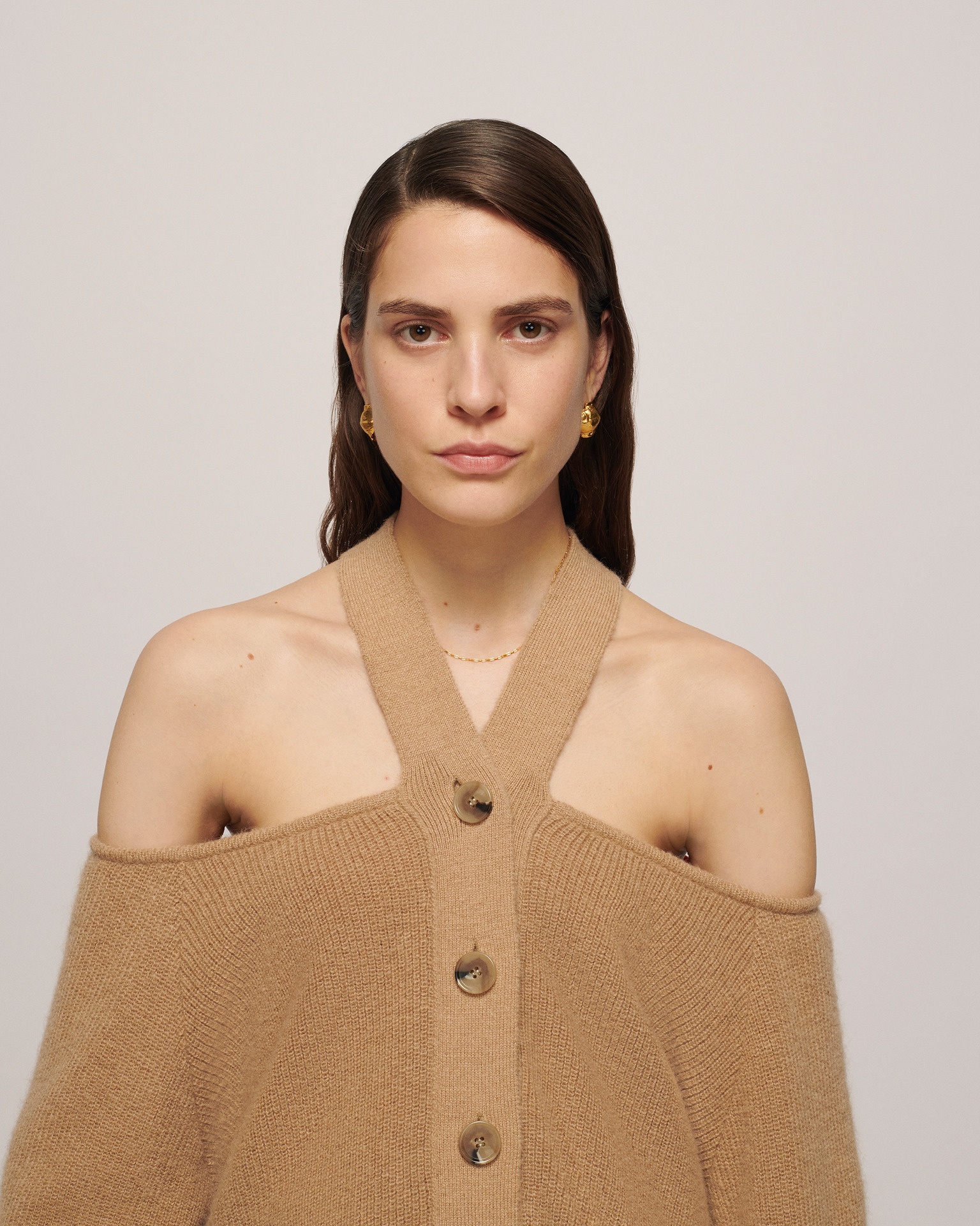 HEE - Cut-out sweater - Latte - 3