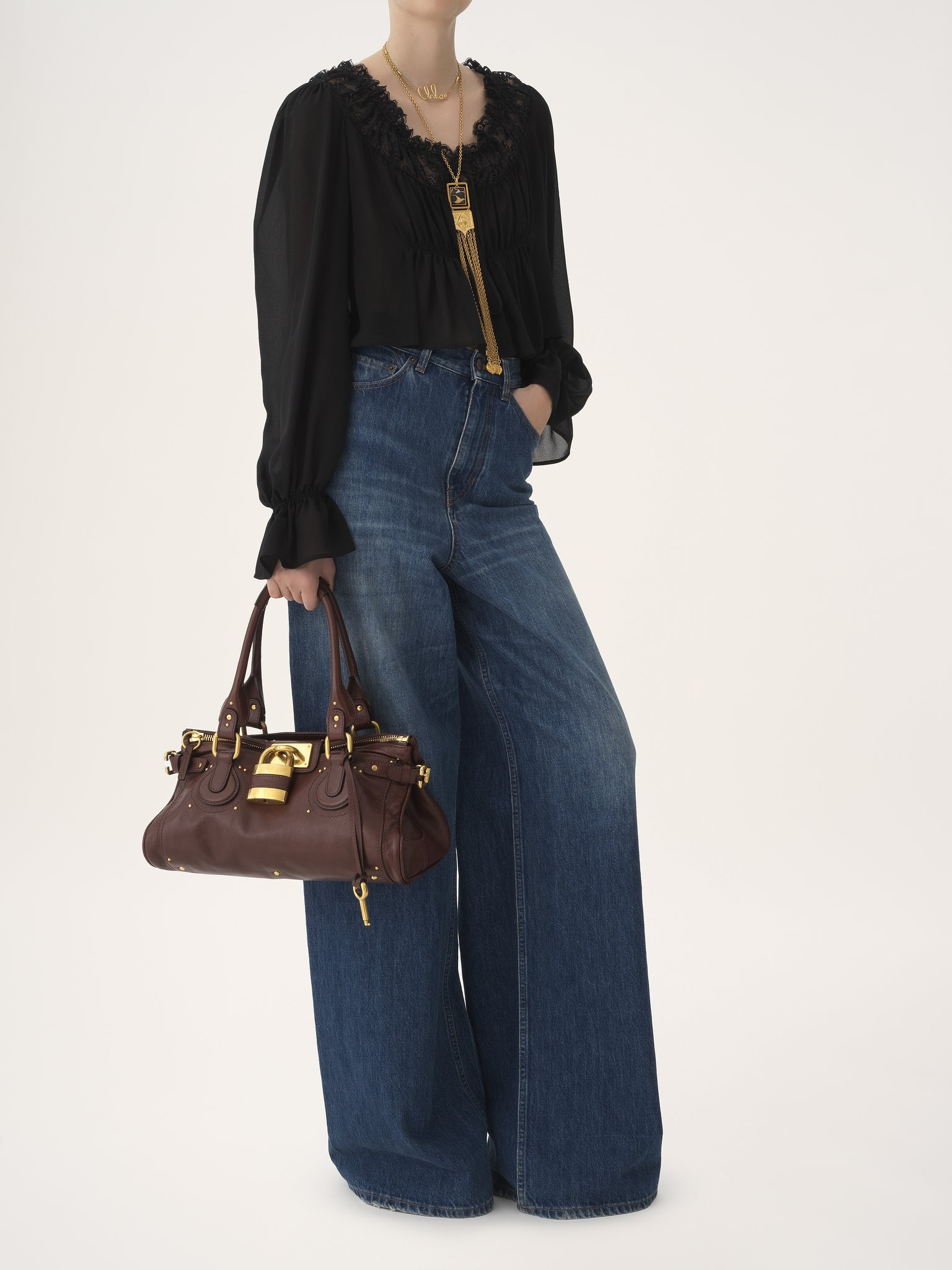 PADDINGTON BAG IN GRAINED LEATHER - 7