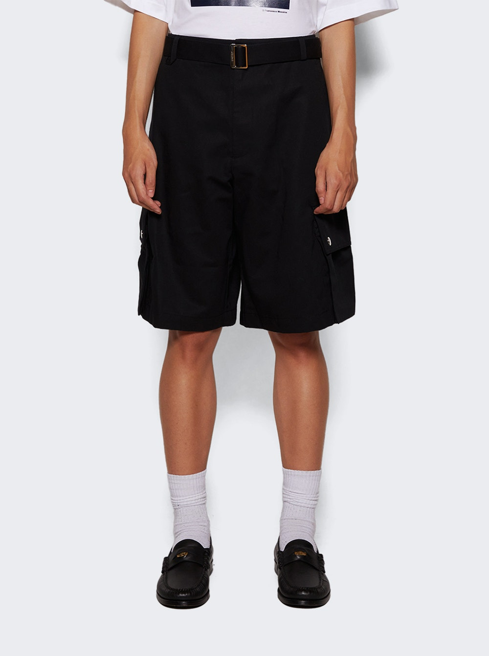 Le Cargo Bermuda Shorts Black - 3
