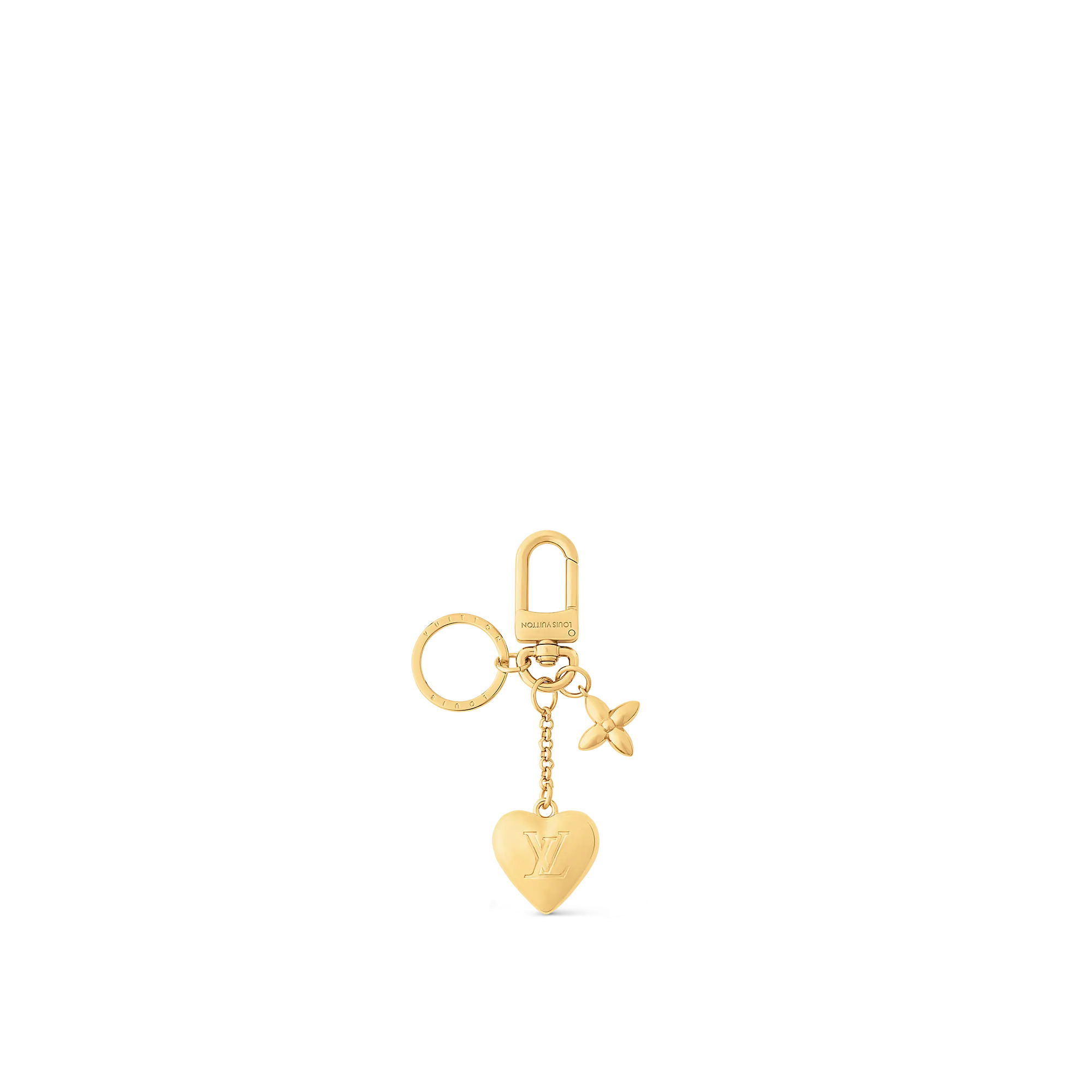 Satin Heart Bag Charm And Key Holder - 1