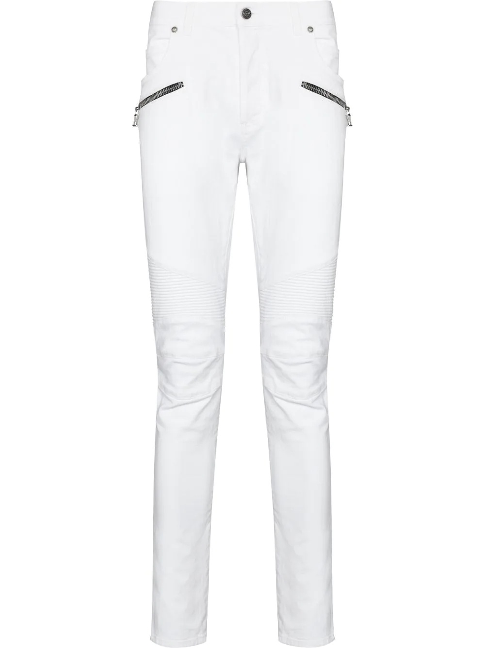 zip-detail skinny-cut jeans - 1