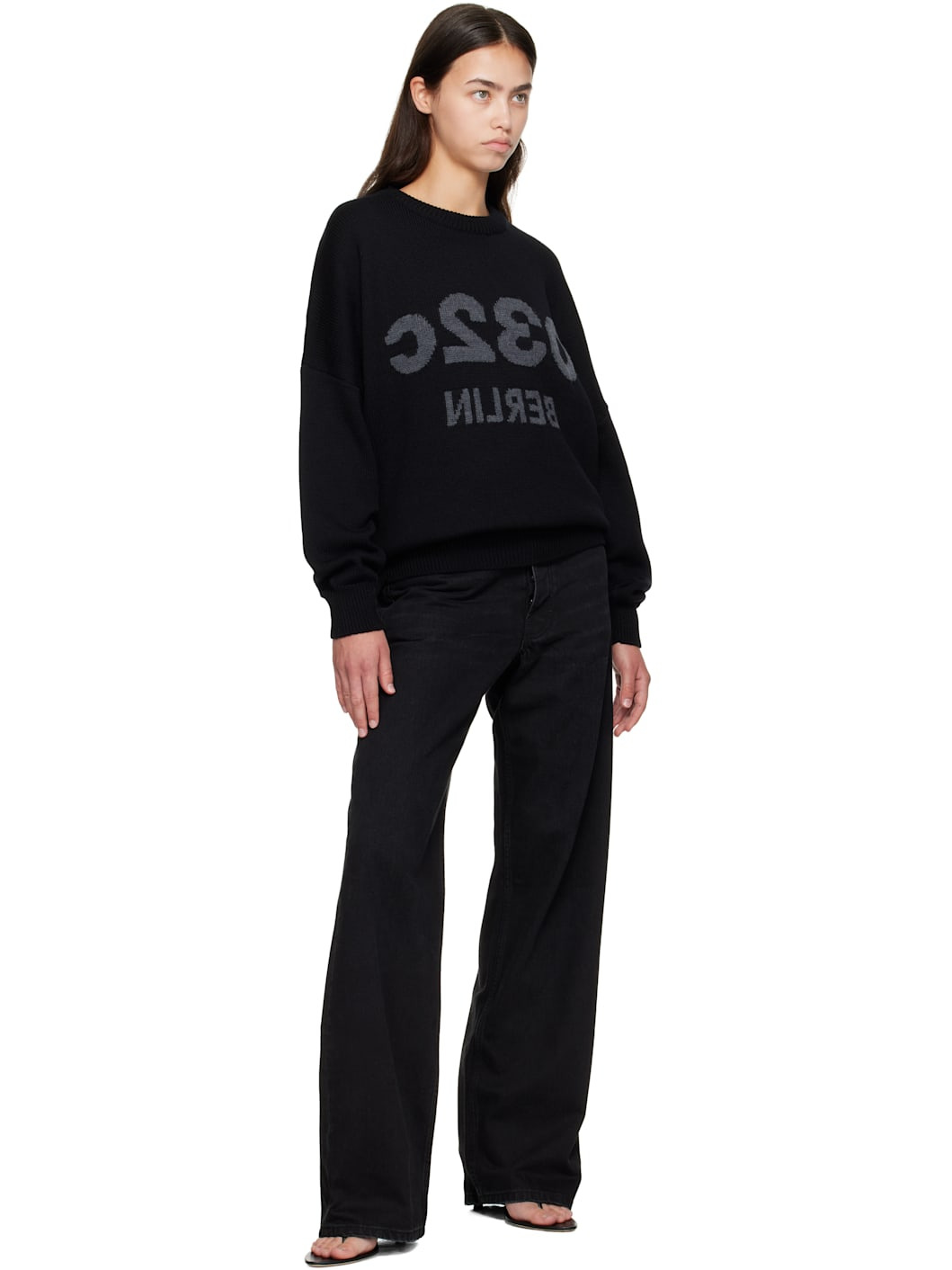 Black Selfie Sweater - 4