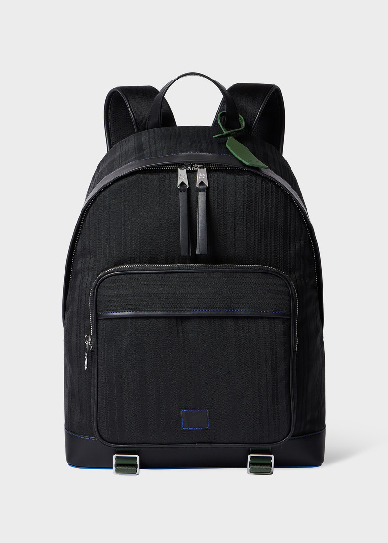 Paul Smith x MINI - Black Shadow Stripe Backpack 1