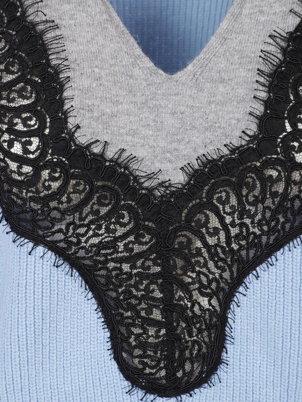 v-neck sweater - 3