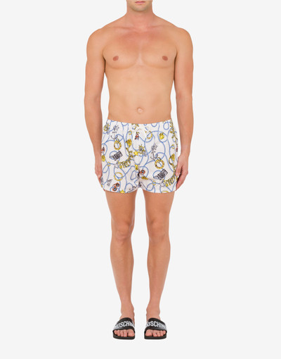 Moschino LIMITED EDITION MOSKYNO MYKONOS SWIM TRUNKS outlook