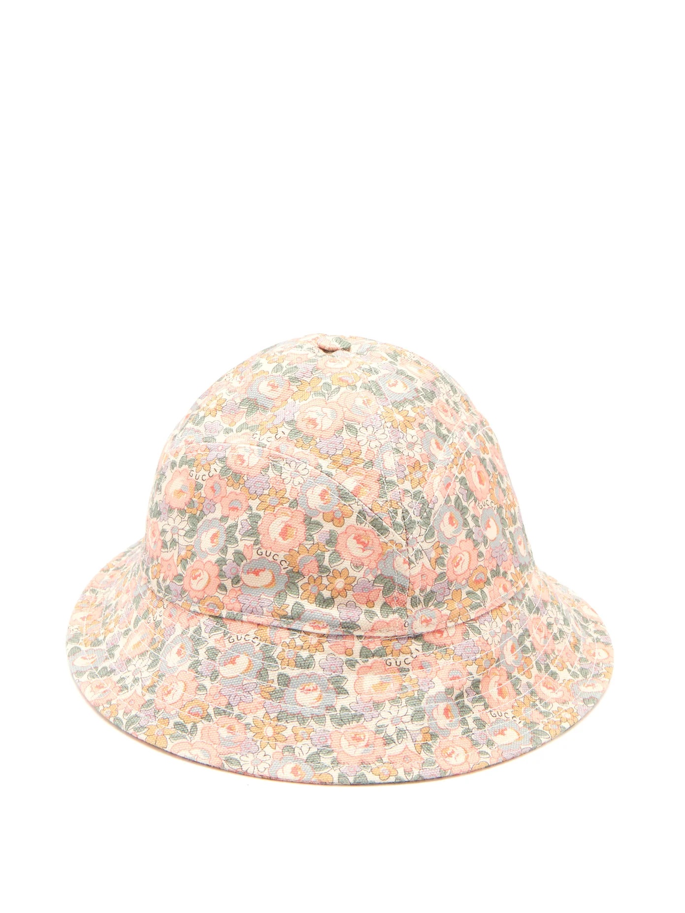 Floral-print bucket hat - 1