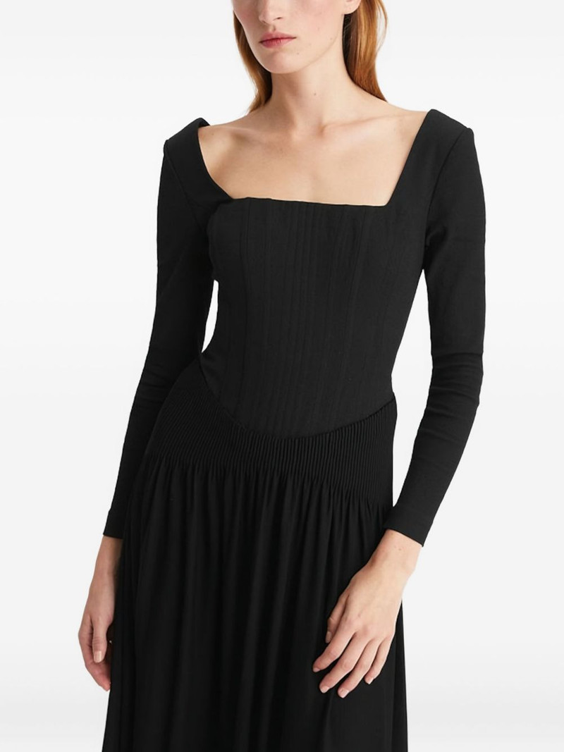 long-sleeve midi dress 1