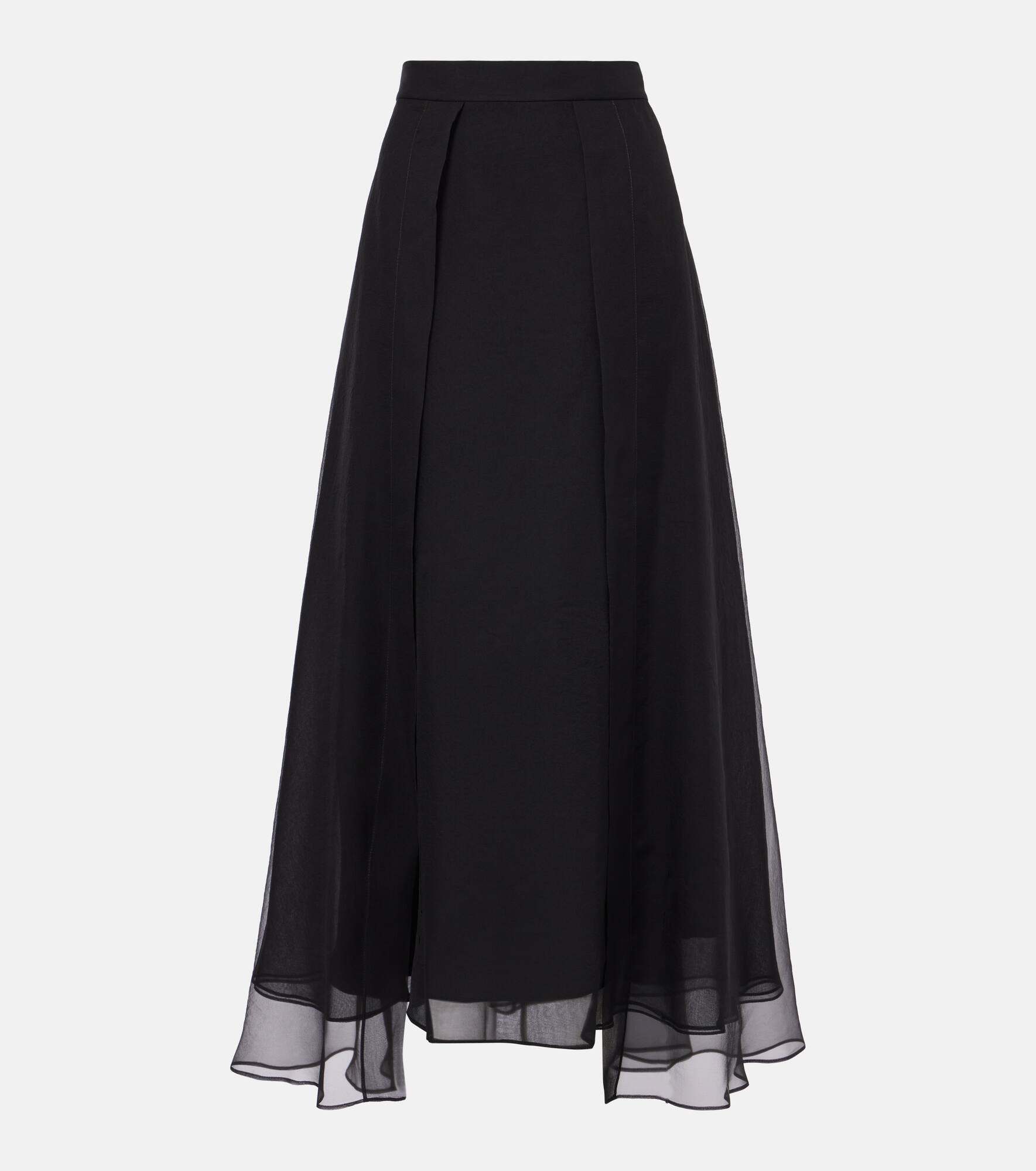 Silk midi skirt - 1