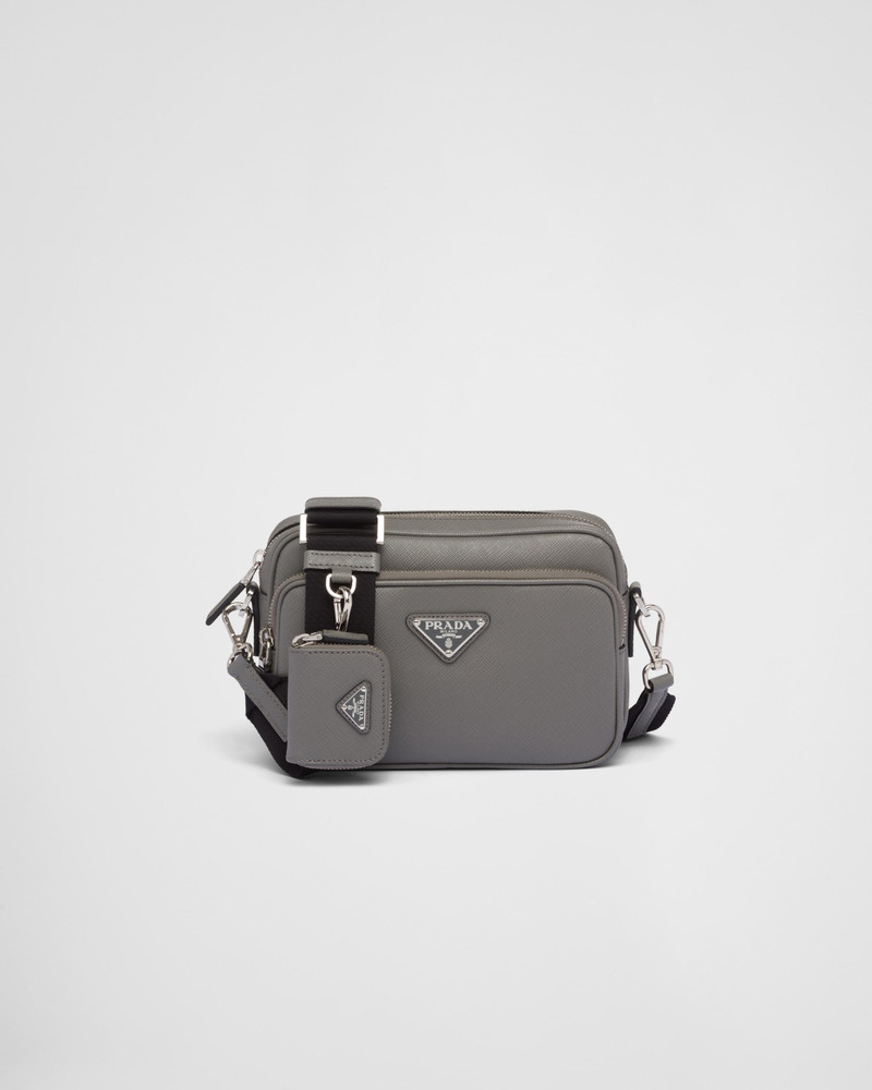 Saffiano leather shoulder bag 1