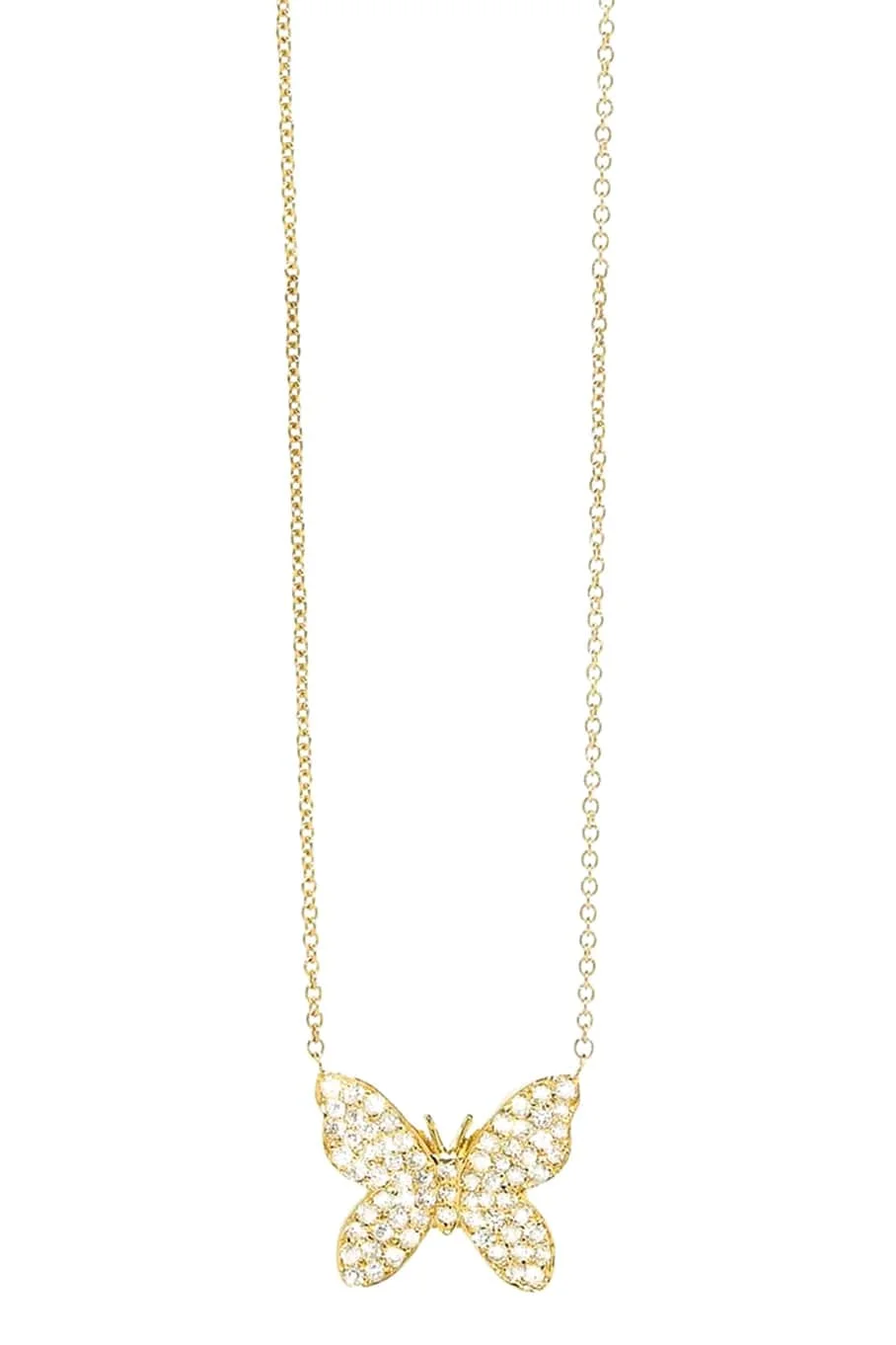 Diamond Butterfly Necklace - 1