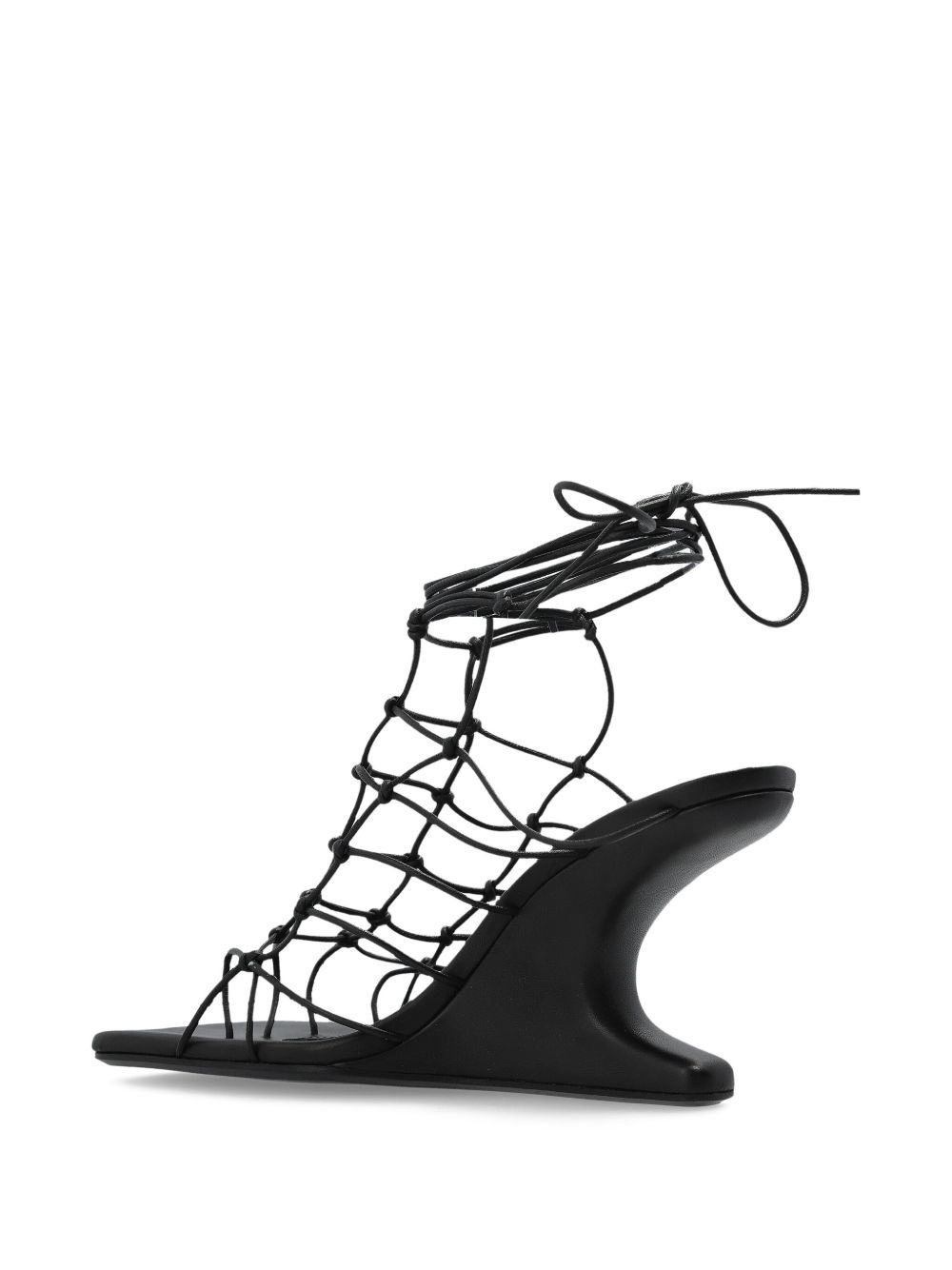 sculpted-wedge sandals - 3