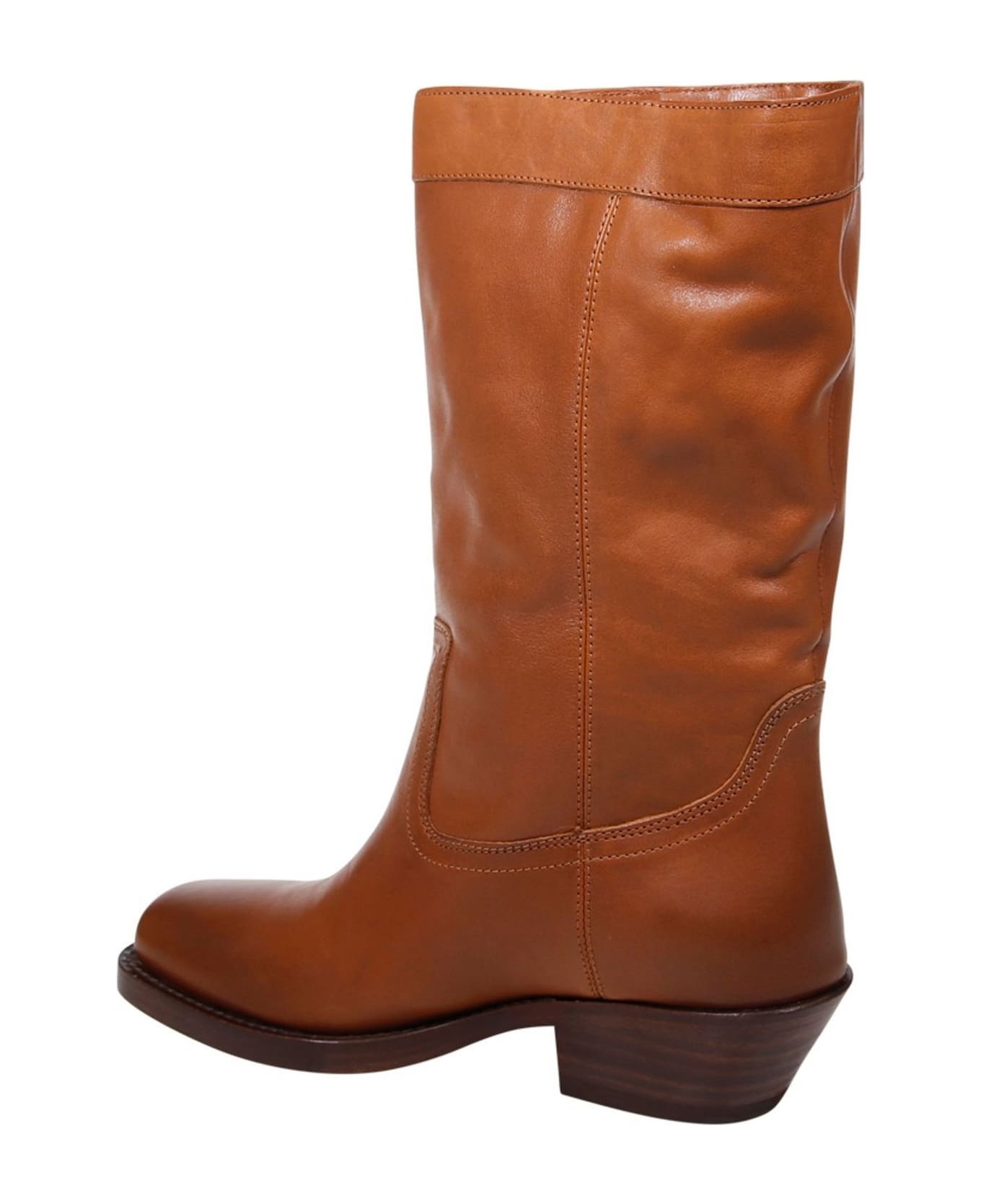 Ademe Square Toe Biker Boots - 3