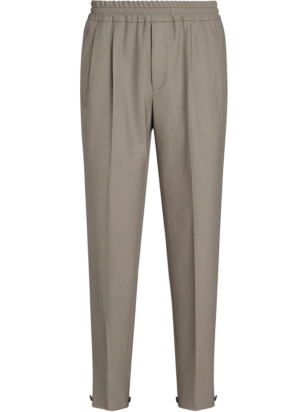 elasticated tapered trousers - 1