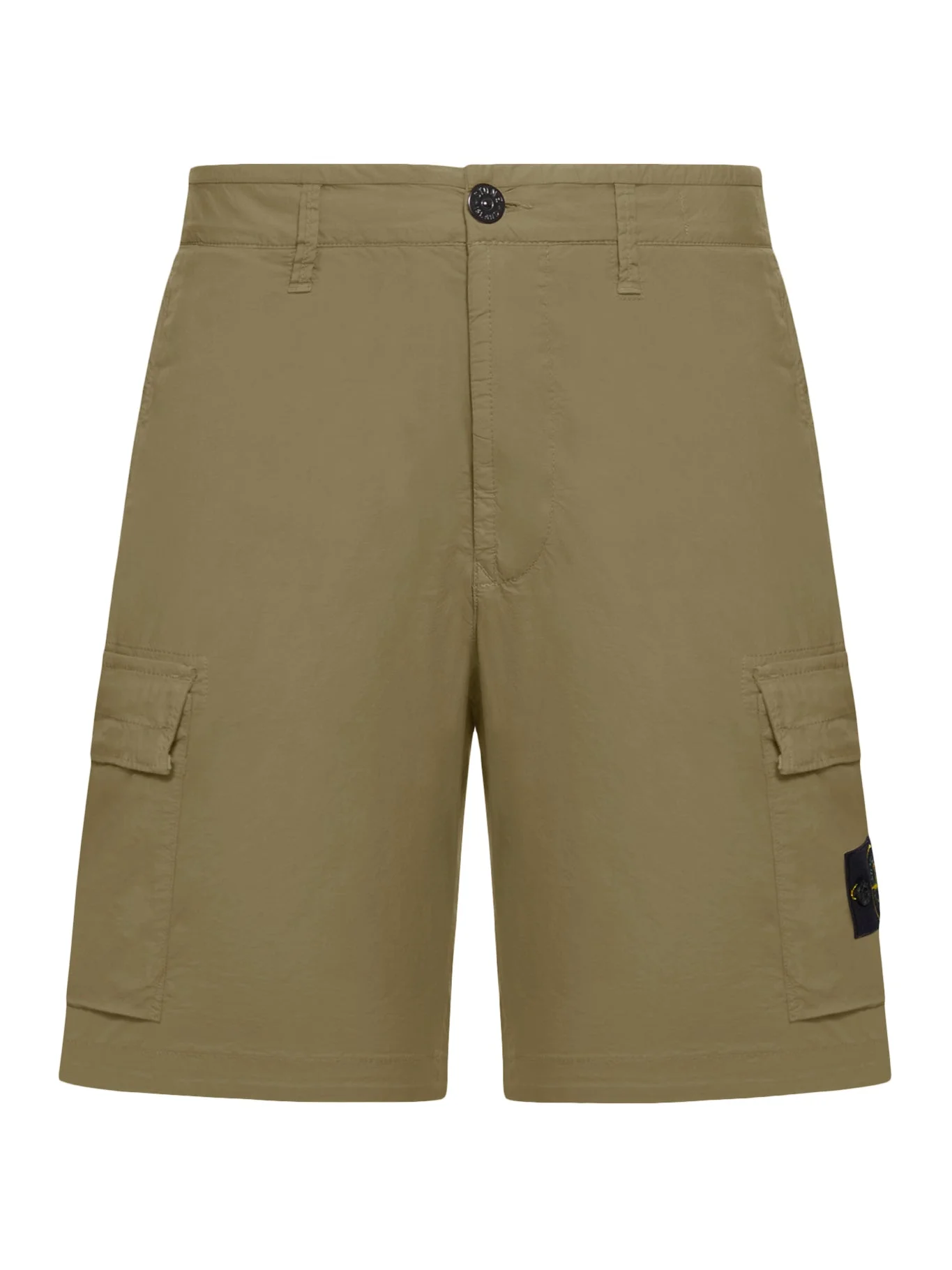 CARGO BERMUDA SHORTS WITH REMOVABLE BADGE - 1