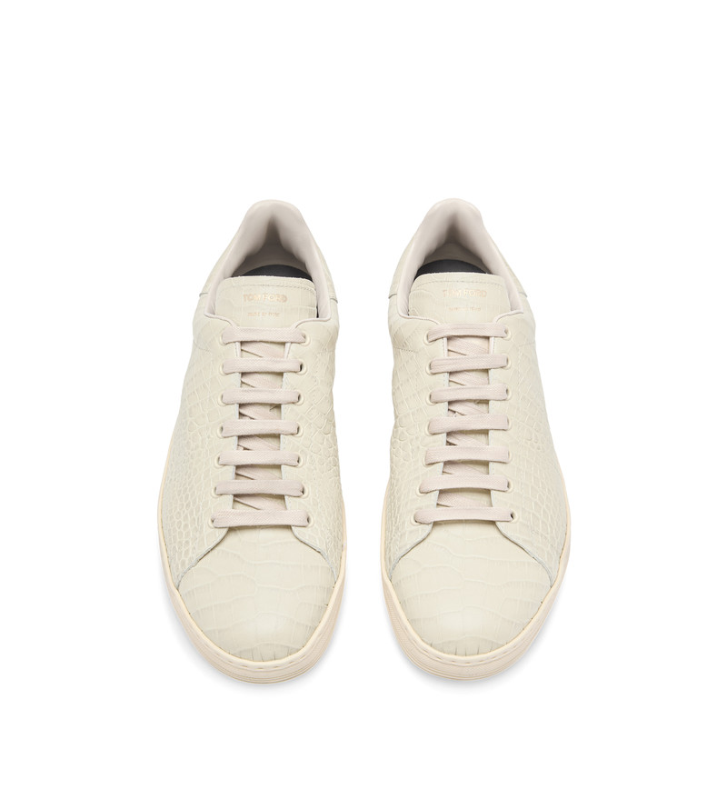 TOM FORD PRINTED ALLIGATOR WARWICK SNEAKER outlook