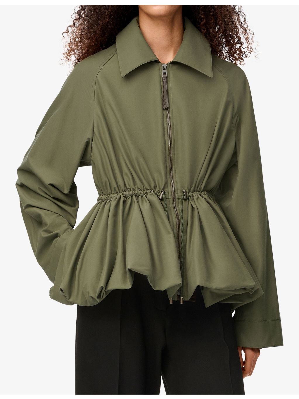 Drawstring-Waist Cotton-Blend Jacket - 3