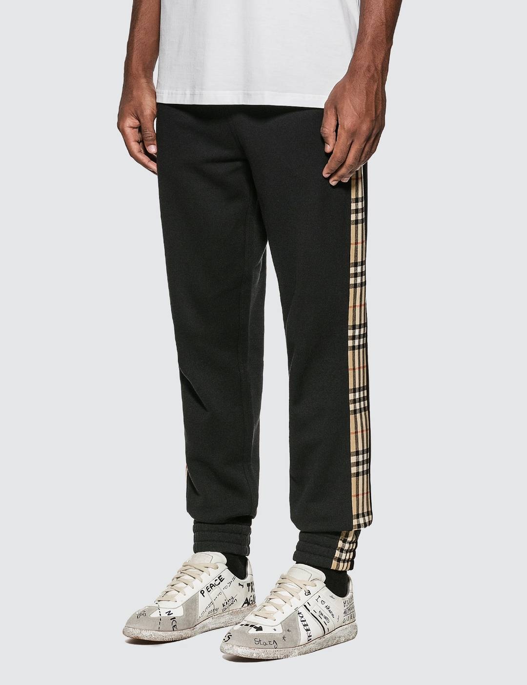 Vintage Check Panel Cotton Trackpants - 2