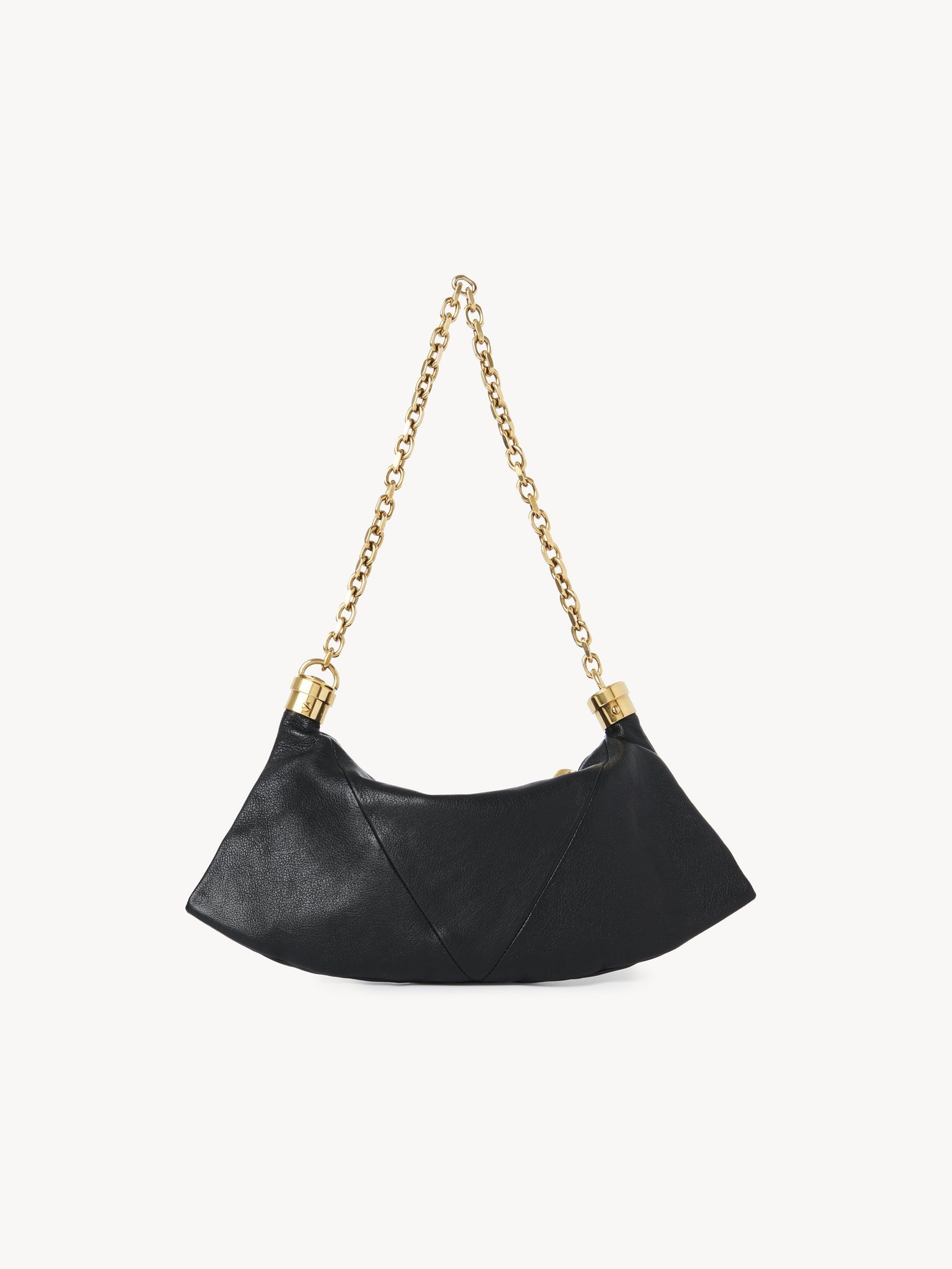 SMALL CHLOÉ FOULARD SHOULDER BAG IN GRAINED LEATHER - 4