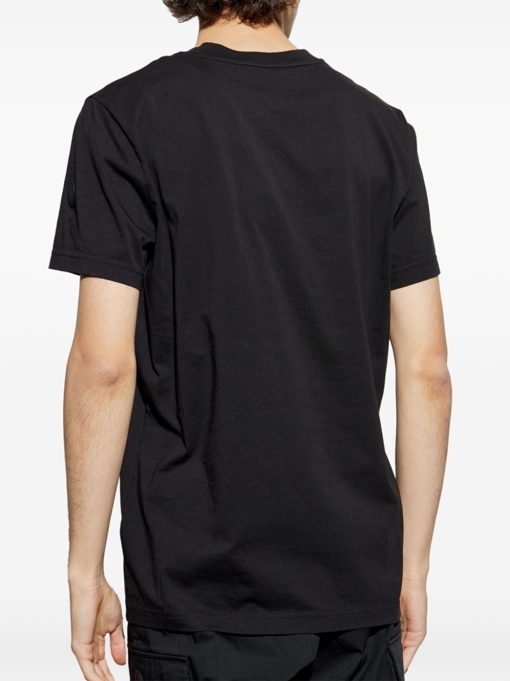 blurred-logo cotton T-shirt - 3