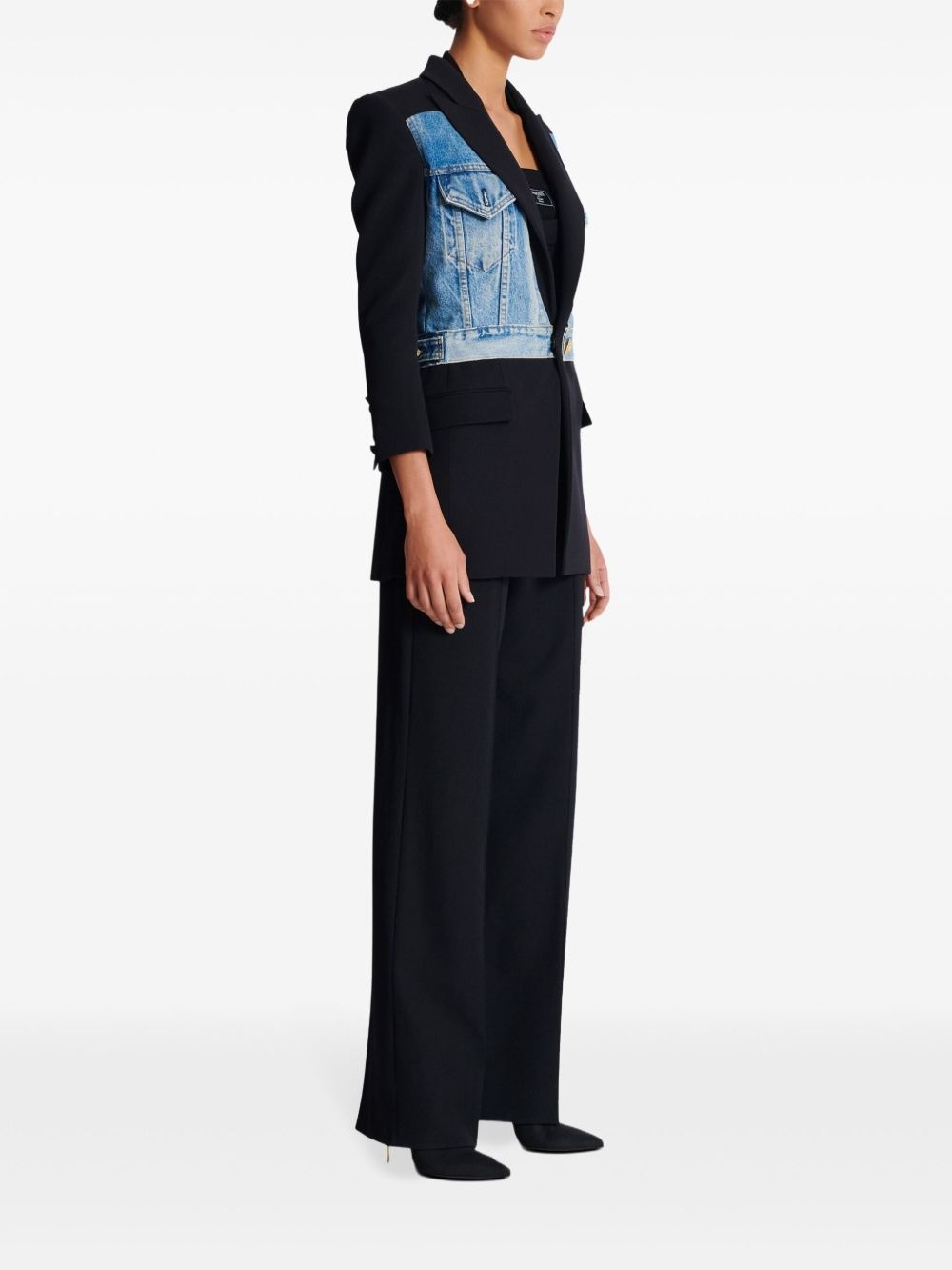 panelled blazer - 3