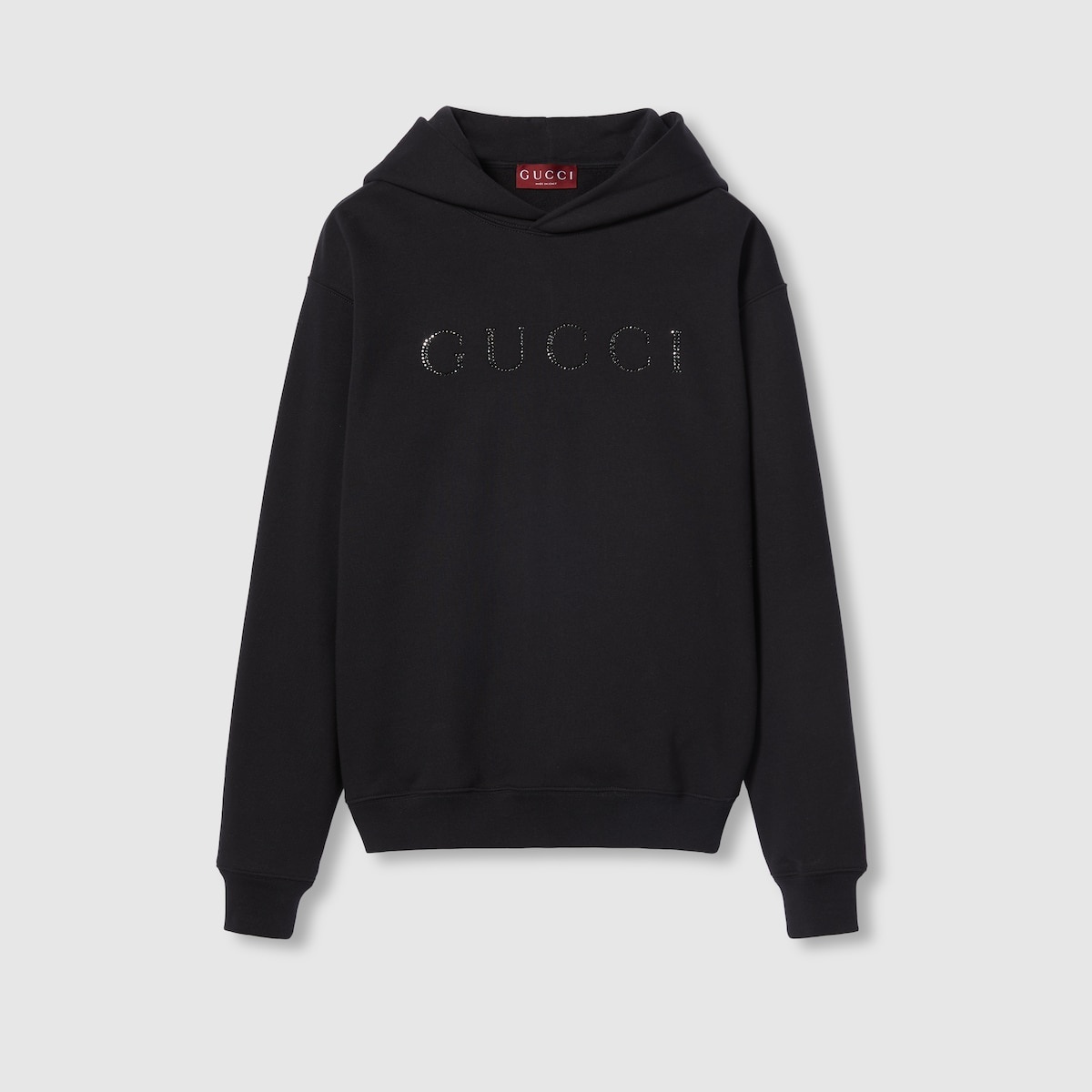 Cotton jersey hooded sweatshirt - 1