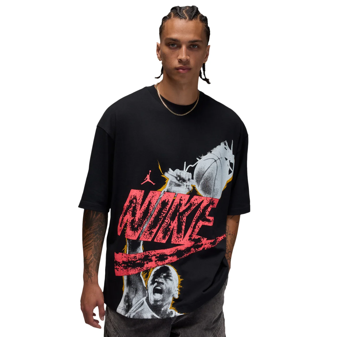 Jordan Mens Jordan Reissue Oversized Short Sleeve Crewneck - 1