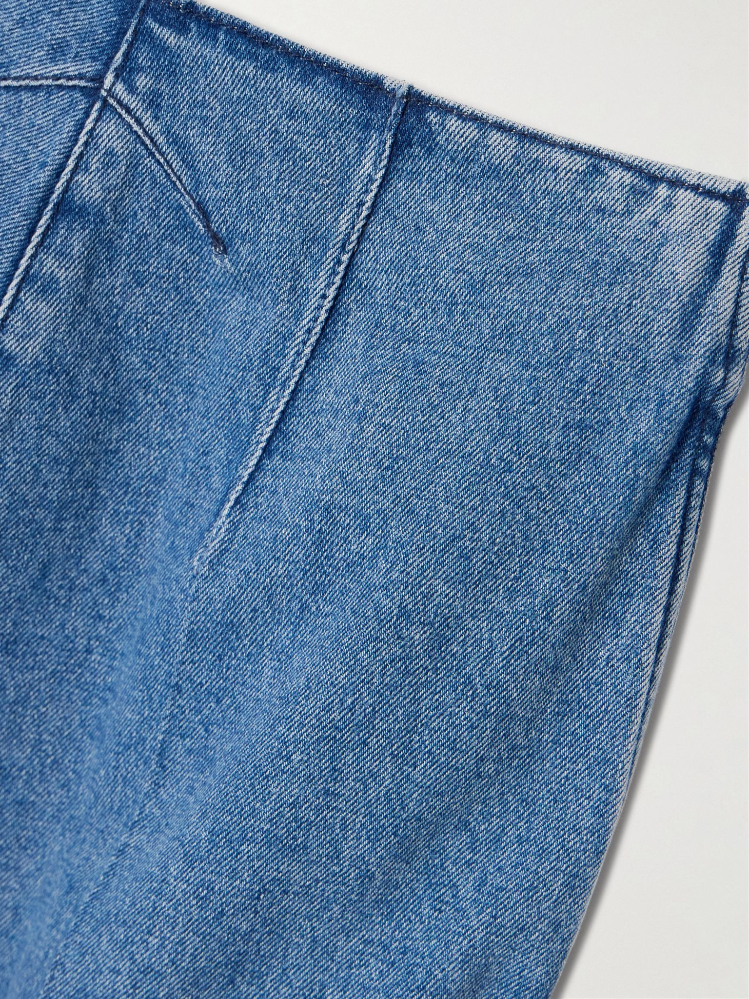 Iconic high-rise straight-leg jeans Light blue - 6