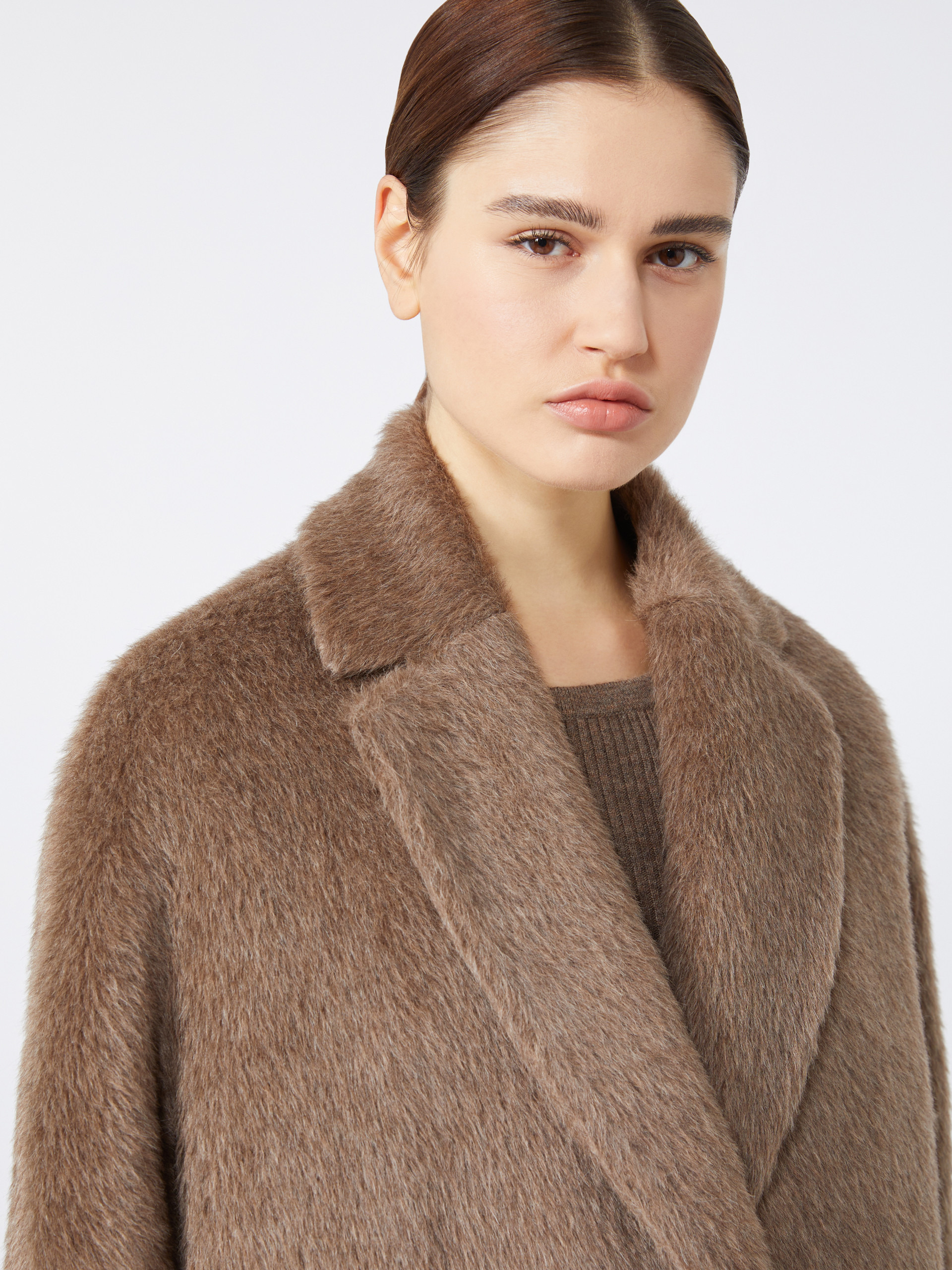 GIORGIA Oversized coat in alpaca, wool and cashmere - 5