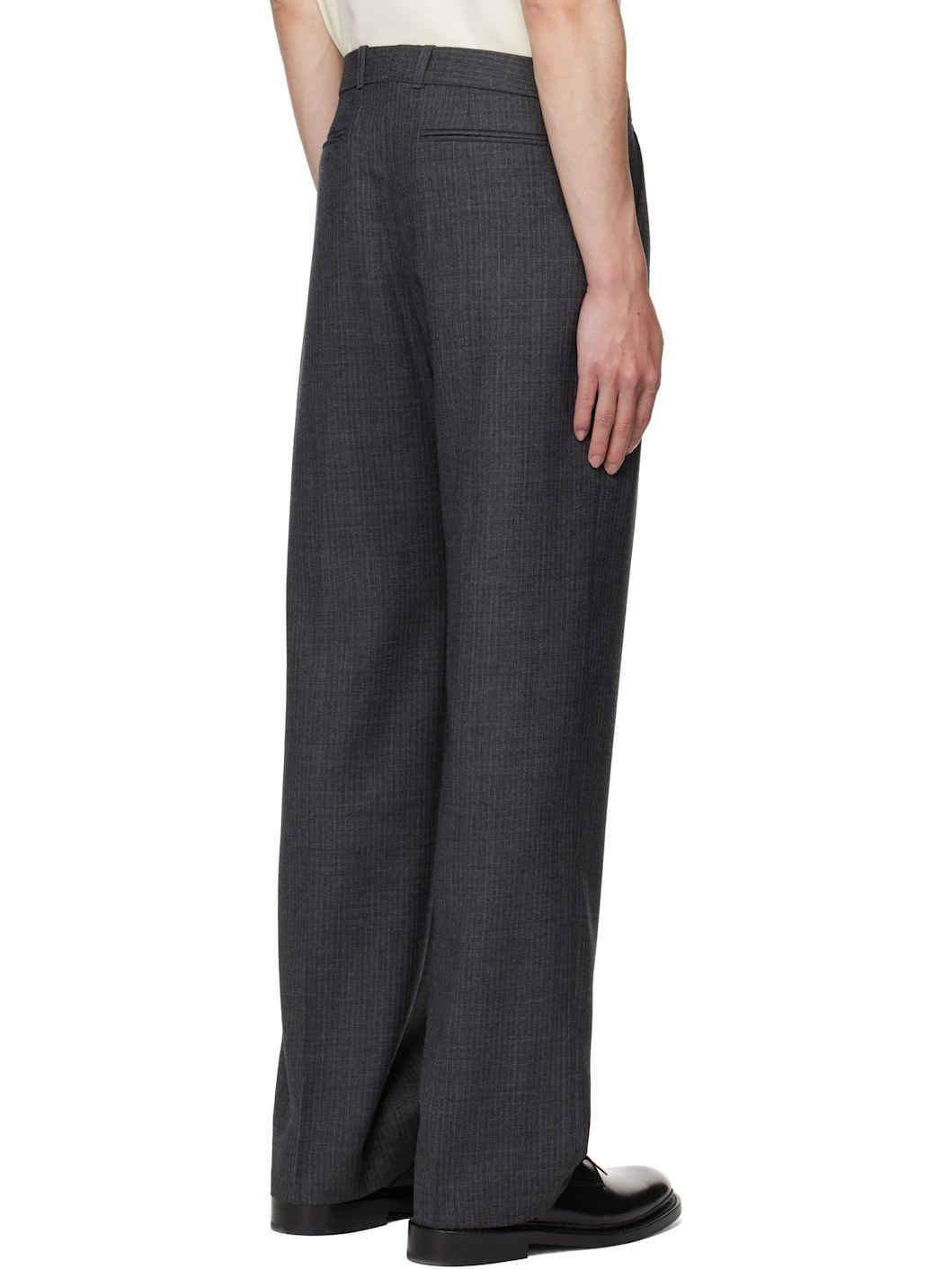 Gray Slack Trousers - 3