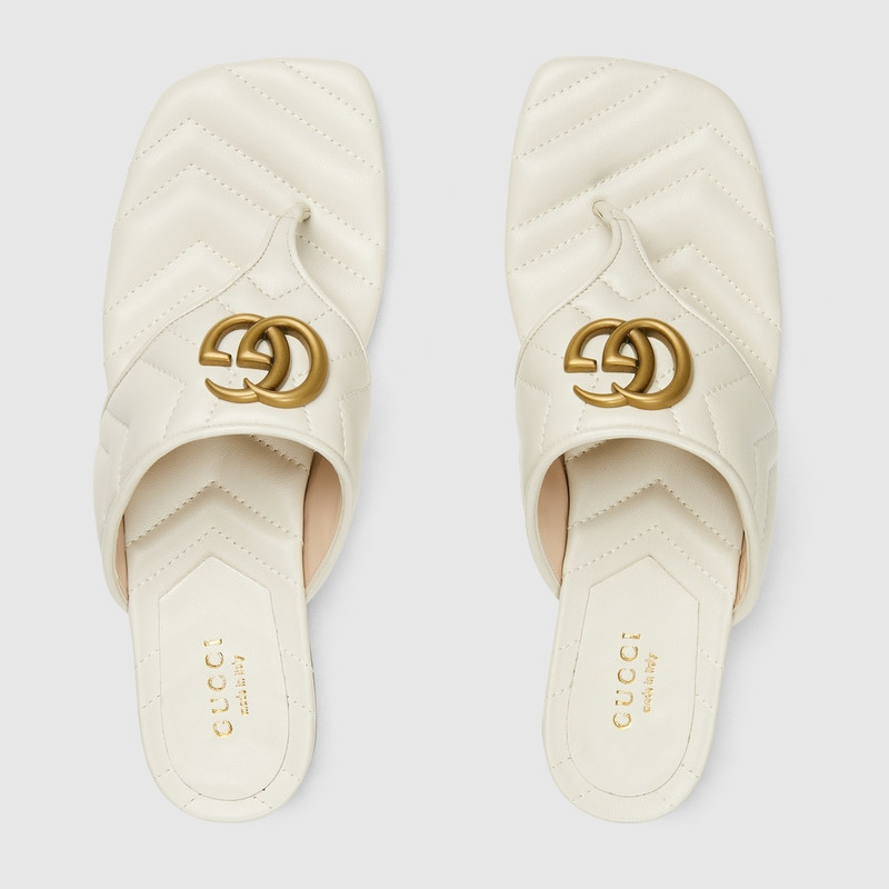 GUCCI Women's Double G thong sandal outlook