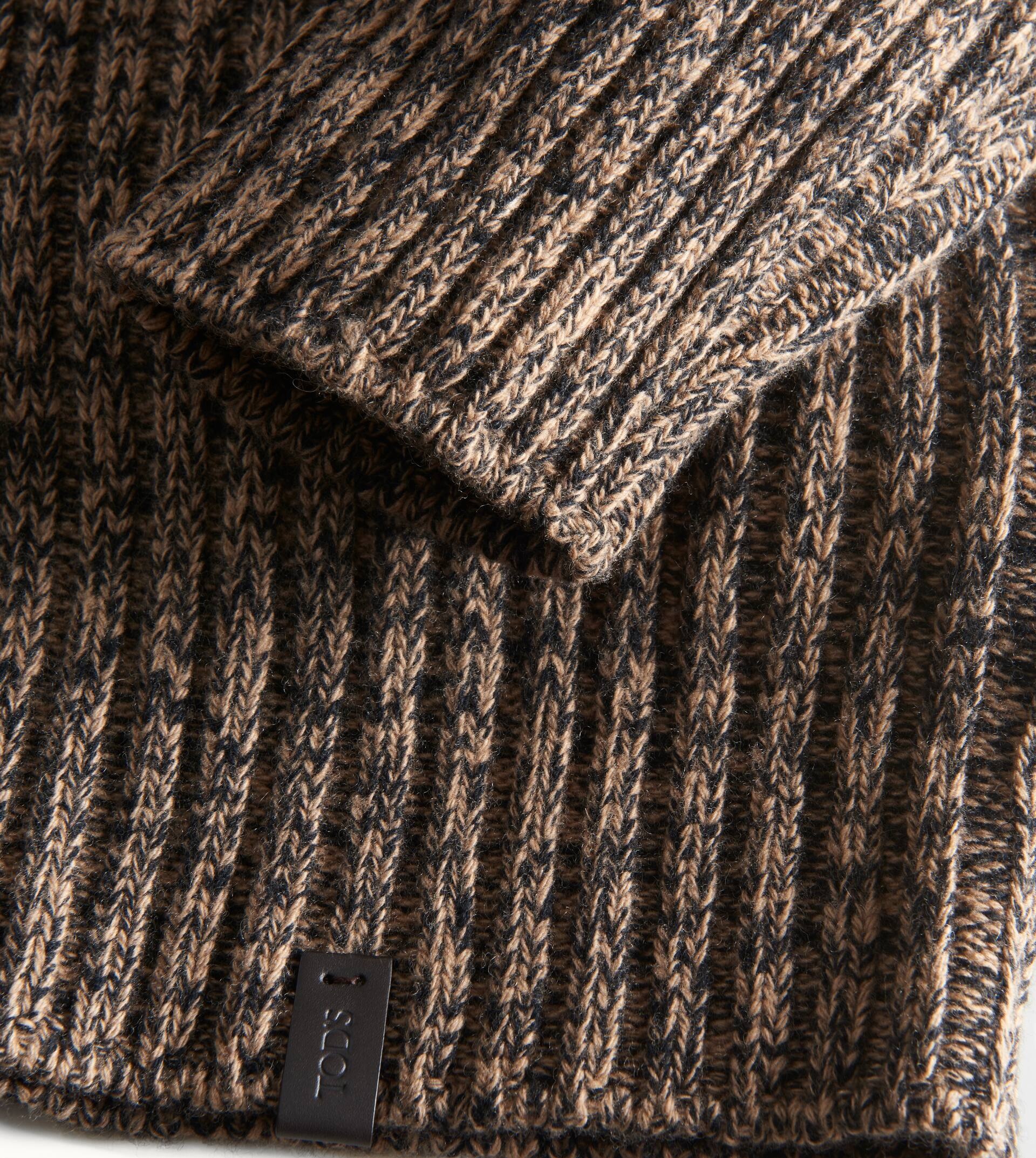 ROUND NECK JUMPER - BROWN, BLACK - 5