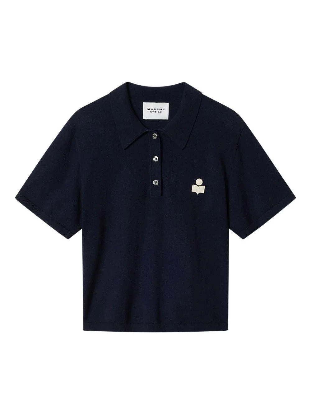 Wool and cotton polo shirt - 1