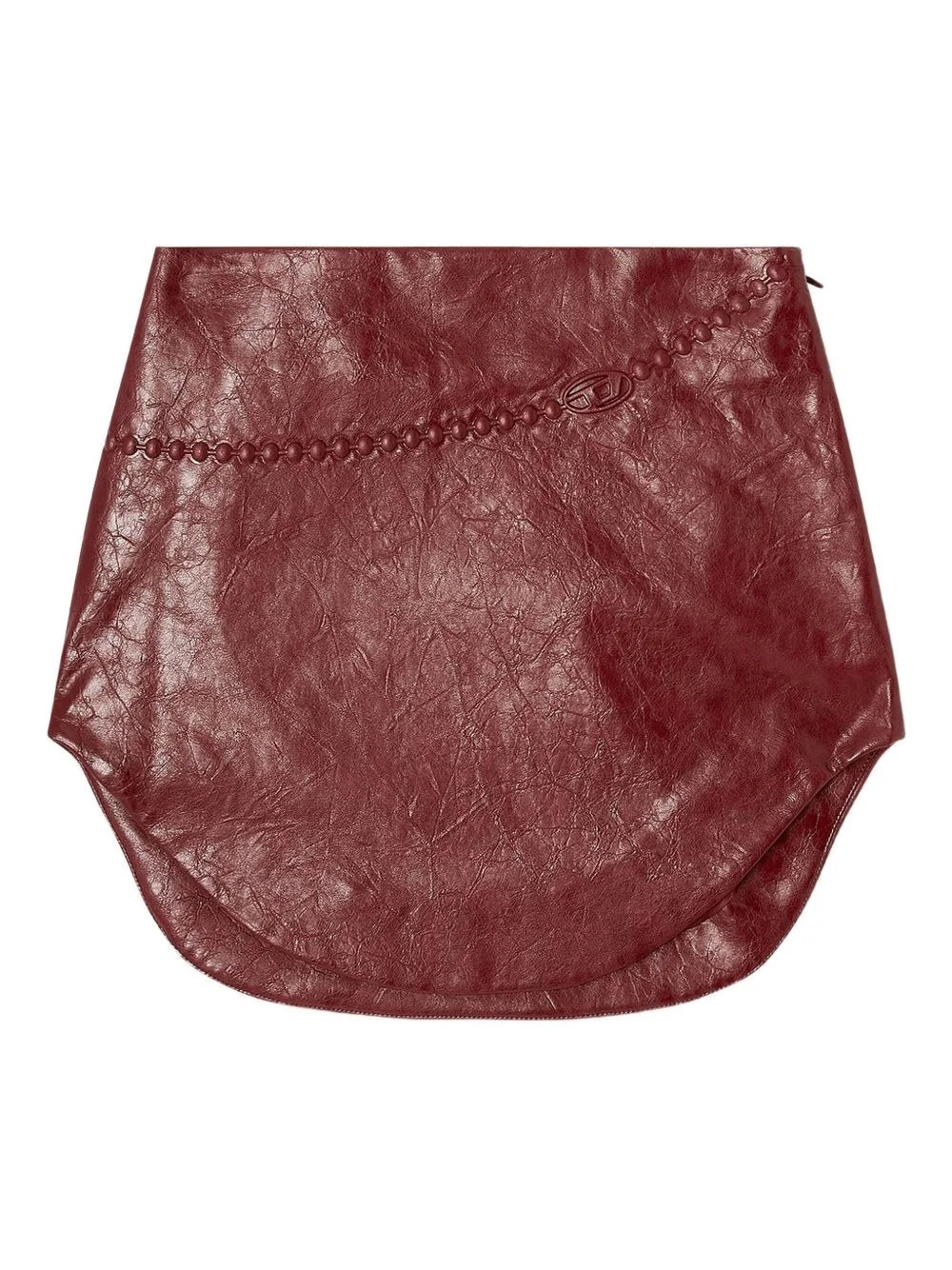 Faux leather mini skirt - 1