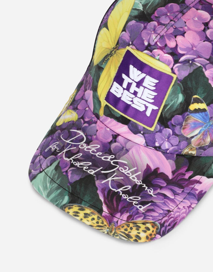 Nylon baseball cap with butterfly print - 2